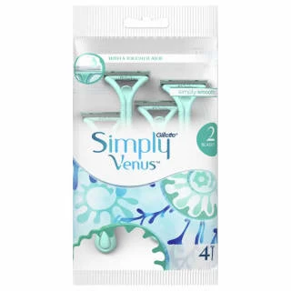 Gillette® Gillette Simply Venus 2 Disposable Razors 4pk 1 Gillette® Gillette Simply Venus 2 Disposable Razors 4pk