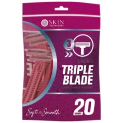Skin Techniques Ladies Triple Blade Disposable Razors 20pk