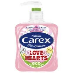 Carex Fun Edition Derma Care Antibacterial Eco Refill Hand Wash 250ml - Love Hearts