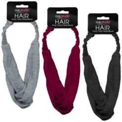 Style Studio Jersey Twist Headband - Pink -BM Skincare Store 346013 jersey twist headband group