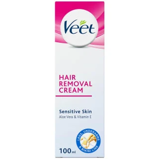 Veet Hair Removal Cream Sensitive Skin 100ml 1 Veet Hair Removal Cream Sensitive Skin 100ml