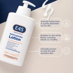 E45 Moisturising Lotion 500ml 11 E45 Moisturising Lotion 500ml -BM Skincare Store 359832 e45 moisturising lotion 500ml1