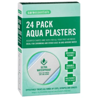 B&M Care Essentials Aqua Plasters 24pk 1 B&M Care Essentials Aqua Plasters 24pk