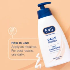 E45 Daily Lotion Skincare 400ml -BM Skincare Store 377296 e45 daily lotion 400ml 5
