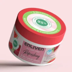 Enliven Softening 3-in-1 Hair Mask 350ml - Watermelon & Pomegranate 5 Enliven Softening 3-in-1 Hair Mask 350ml - Watermelon & Pomegranate -BM Skincare Store 384891 enliven mask 350ml watermelon pomegranate