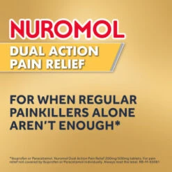 Nuromol Dual Action Pain Relief 200mg/500mg Tablets 6pk 12 Nuromol Dual Action Pain Relief 200mg/500mg Tablets 6pk -BM Skincare Store 388294 nuromol ibuprofen and paracetamol 6s