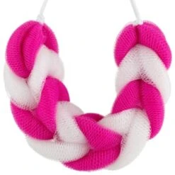 B&M The Bath Shop Collection Back Polisher - Pink & White -BM Skincare Store 394454 back polisher pink 3