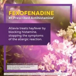 B&M Allevia 120mg Fexofenadine Tablets 7pk -BM Skincare Store 398561 7pk allevia fexofenadine hydrochloride tablets 6