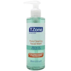 B&M T-Zone Pore Clearing Facial Wash 200ml